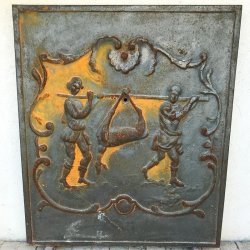 PLAQUE DE CHEMINEE GIBIER...