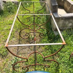PIED DE TABLE FERRONNERIE H75