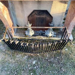 Pare-feu de cheminée en fer forgé branchages Couleur noir Aubry