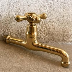 ROBINET RETRO LAITON BRILLANT